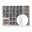 Wenger - AcoustiCabinet with 10 Small Compartments and Waterfall Grille Door - Oyster