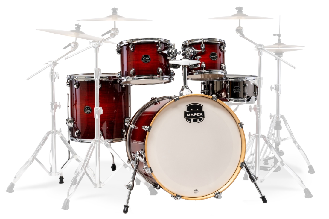 Armory 5-Piece Shell Pack (22,10,12,16,SD) - Red Onyx Burst