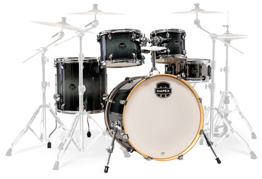 Armory 5-Piece Shell Pack (22,10,12,16,SD) - Black Onyx