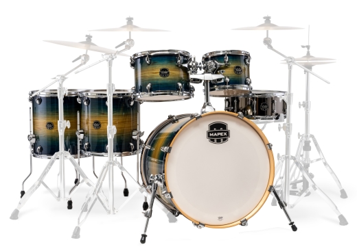 Mapex - Armory 6-Piece Shell Pack (22,10,12,14,16,SD) - Rainforest Burst