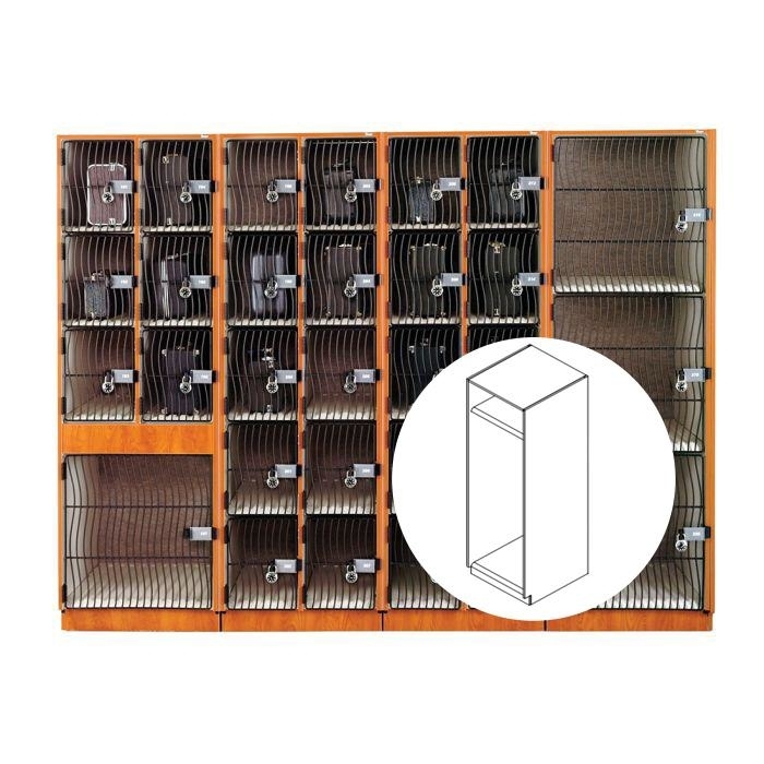 AcoustiCabinet with Top Compartment and Waterfall Grille Door - Cherry