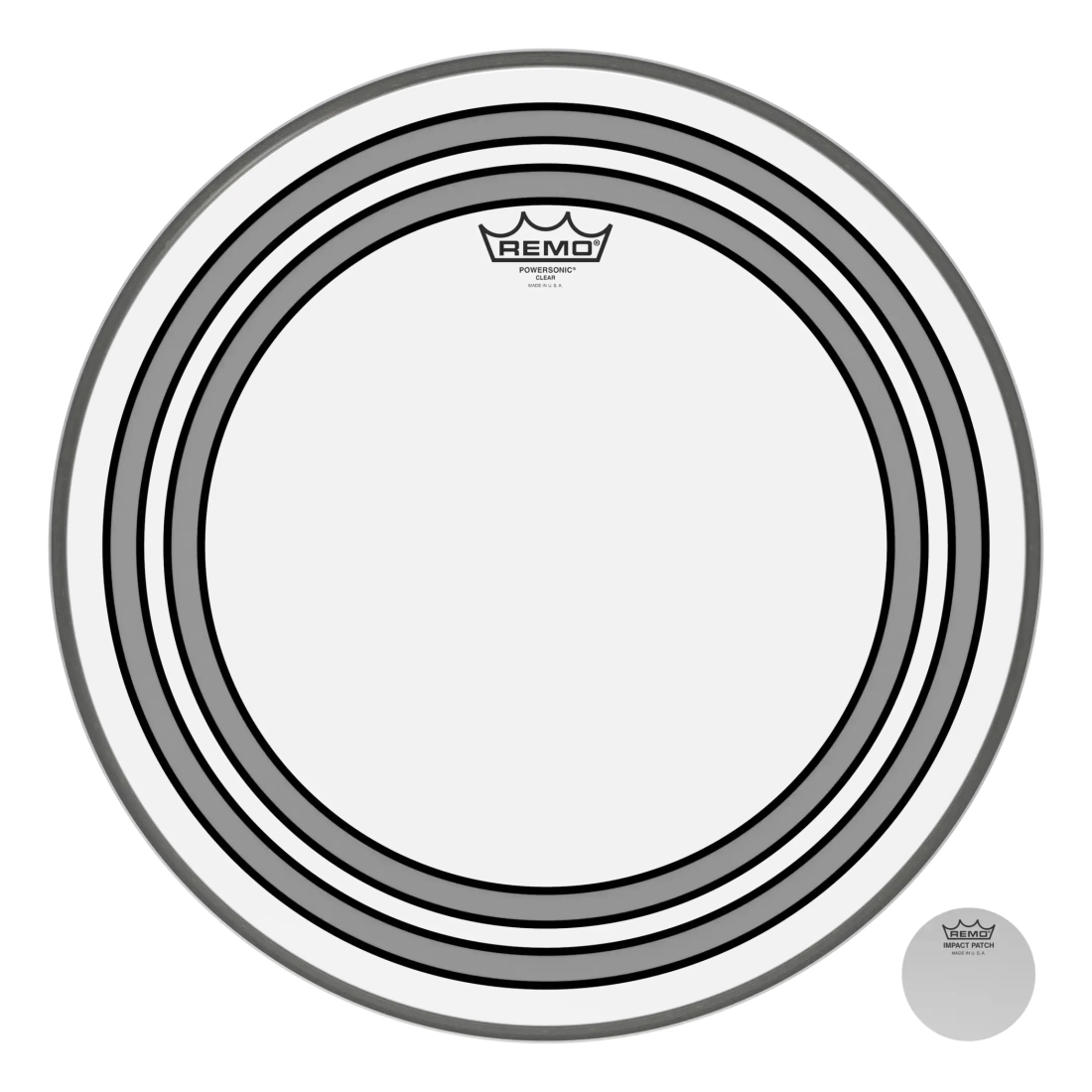 Powersonic Clear Bass Drum Head - 18\'\'