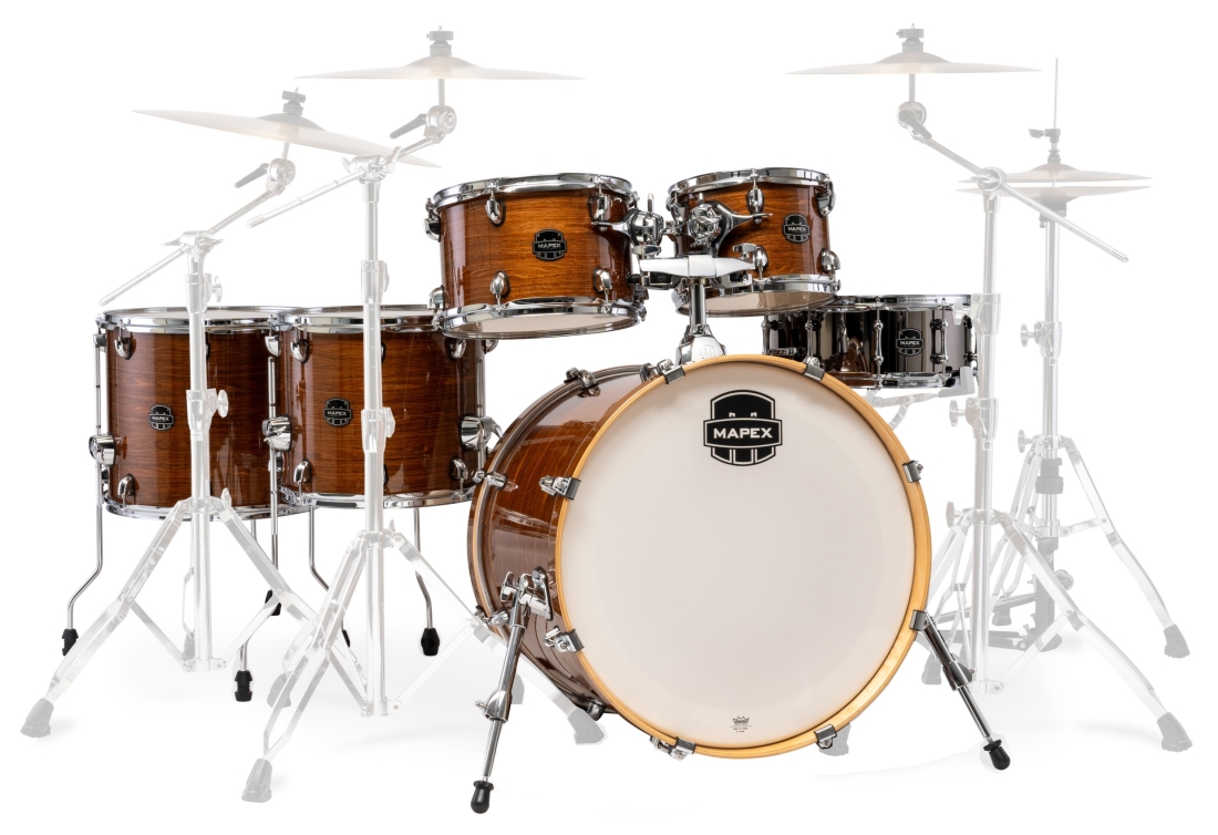 Armory 6-Piece Shell Pack (22,10,12,14,16,SD) - Roasted Chestnut Fast Toms