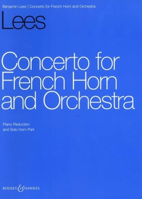 Boosey & Hawkes - Concerto for Horn and Orchestra - Lees - Horn/Piano Reduction - Book