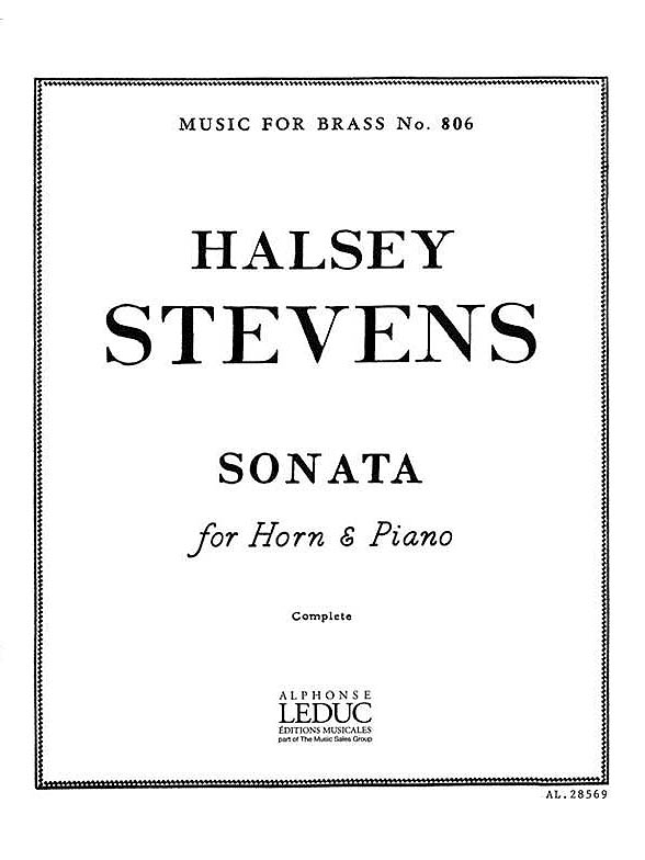 Sonata - Stevens - Horn/Piano - Book