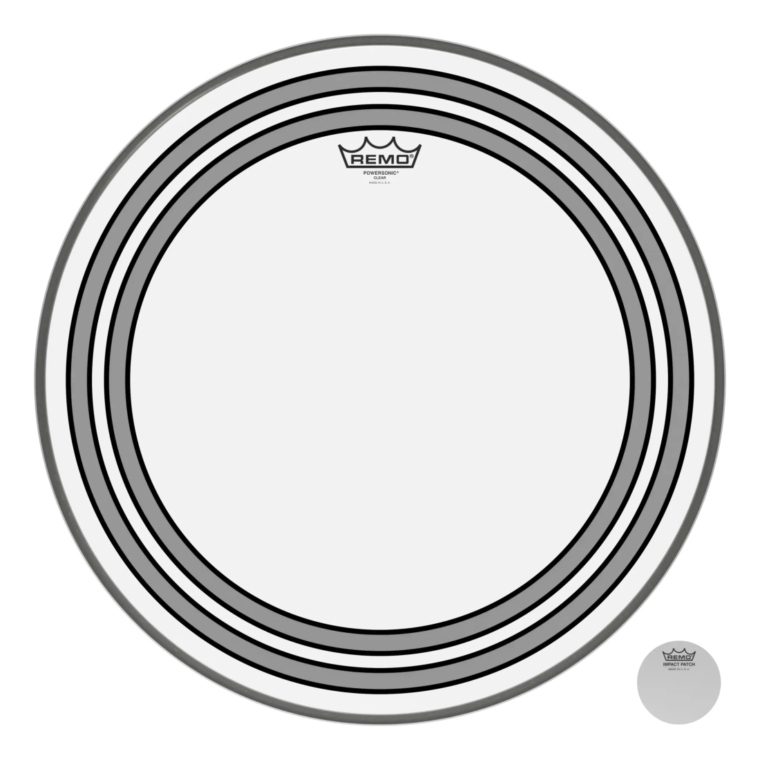 Powersonic Clear Bass Drum Head - 20\'\'