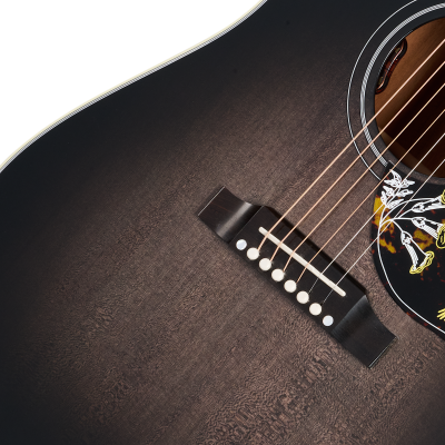 Hummingbird Standard Acoustic/Electric Guitar with Hardshell Case - Cobra Burst
