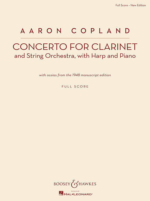 Concerto For Clarinet - Copland - Full Score