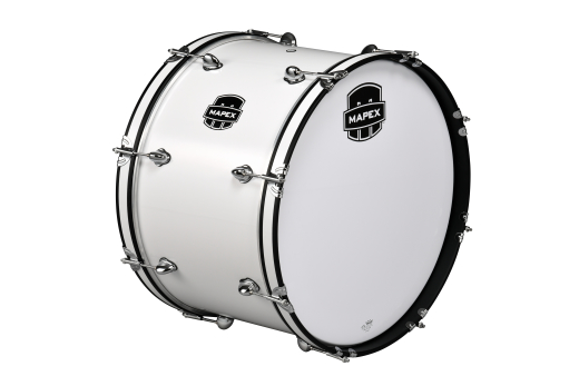Mapex Marching - Contender 18x14 Bass Drum with Strap - White