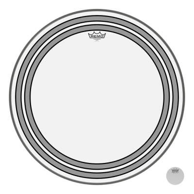 Remo - Powersonic Clear Bass Drum Head - 24