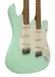 56 Stratocaster Double Neck Journeyman Relic 6-/12-String Electric Guitar - Surf Green