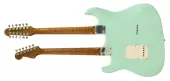 56 Stratocaster Double Neck Journeyman Relic 6-/12-String Electric Guitar - Surf Green