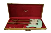 56 Stratocaster Double Neck Journeyman Relic 6-/12-String Electric Guitar - Surf Green