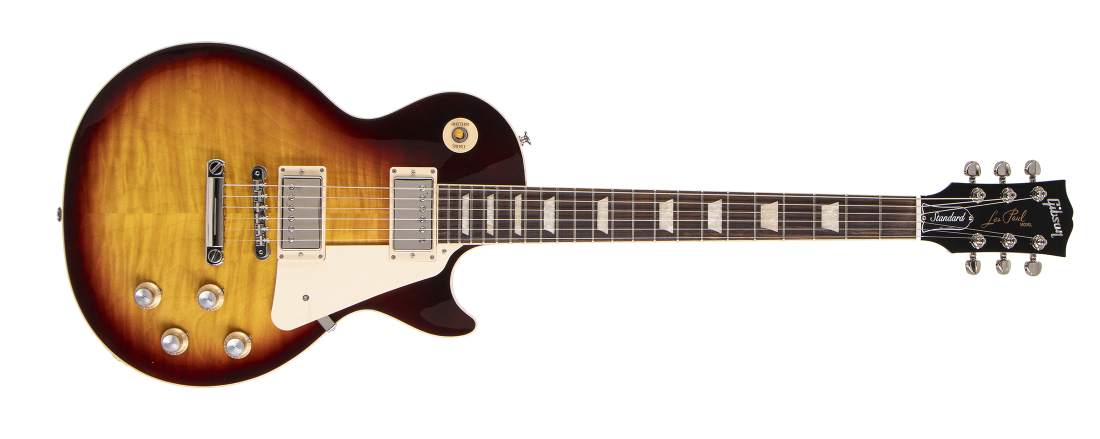 Les Paul Standard 60s AAA Flame Top Guitar with Hardshell Case - Bourbon Burst