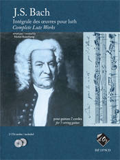Complete Lute Works (7 String Guitar) - Bach/Beauchamp - Book/2 CDs