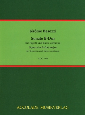 Accolade Musikverlag - Sonata in B-flat Major - Besozzi/Dassonville - Bassoon/Basso Continuo - Sheet Music