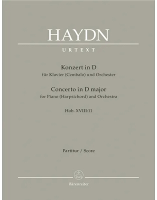 Baerenreiter Verlag - Piano Concerto in D major Hob. XVIII:11 - Haydn/Walter/Wackernagel - Piano/Orchestra - Score