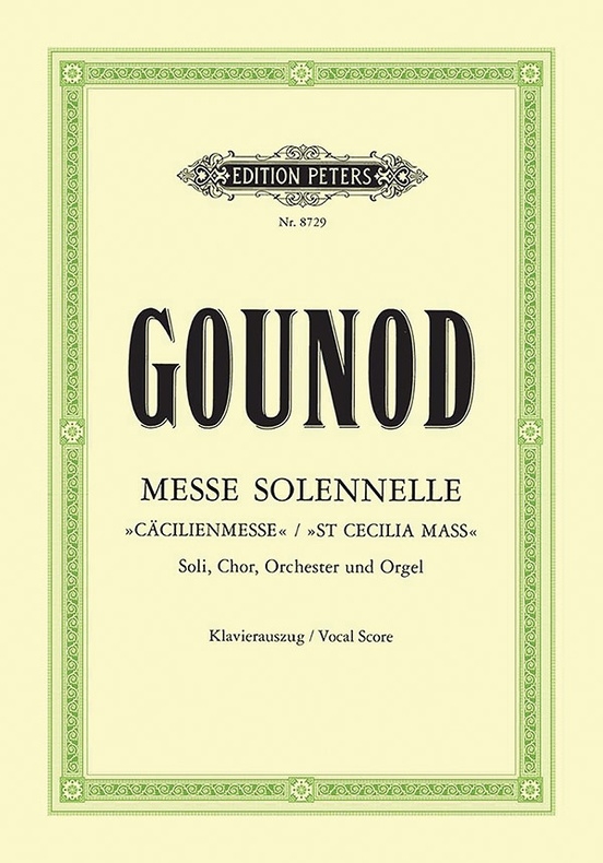 Messe solennelle: St Cecilia Mass - Gounod/Erben - SATB Vocal Score