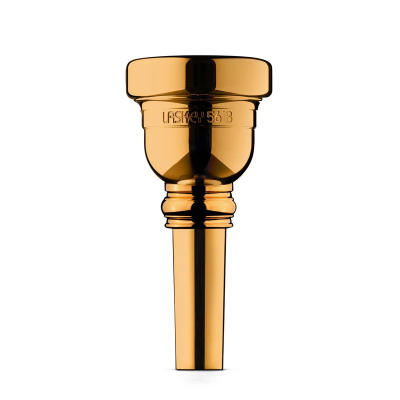 Laskey - Gold-Plated Rejano Iberia Trombone Mouthpiece - 56IB, Large Shank