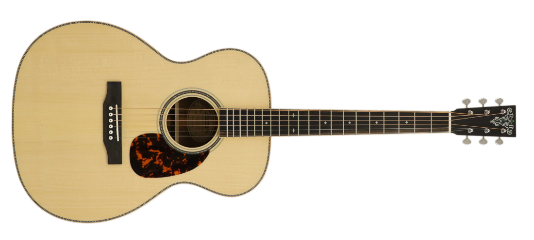 Limited Edition OM-40 Spruce/Ovangkol Acoustic Guitar with Custom Leaf/Flower Inlay