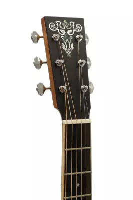 Limited Edition OM-40 Spruce/Ovangkol Acoustic Guitar with Custom Leaf/Flower Inlay
