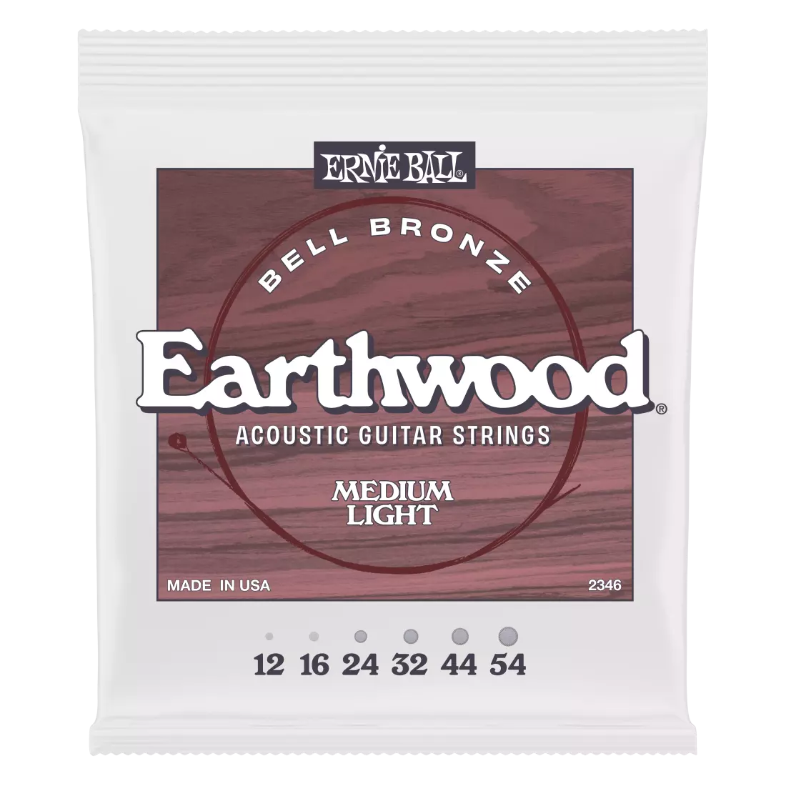 Earthwood Bell Bronze Acoustic Guitar Strings - Medium Light (12-54)
