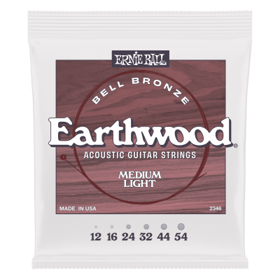 Ernie Ball - Earthwood Bell Bronze Acoustic Guitar Strings - Medium Light (12-54)