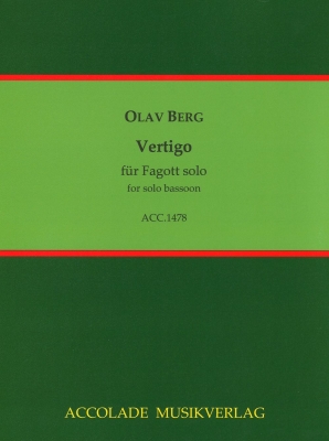 Accolade Musikverlag - Vertigo - Berg - Solo Bassoon - Book