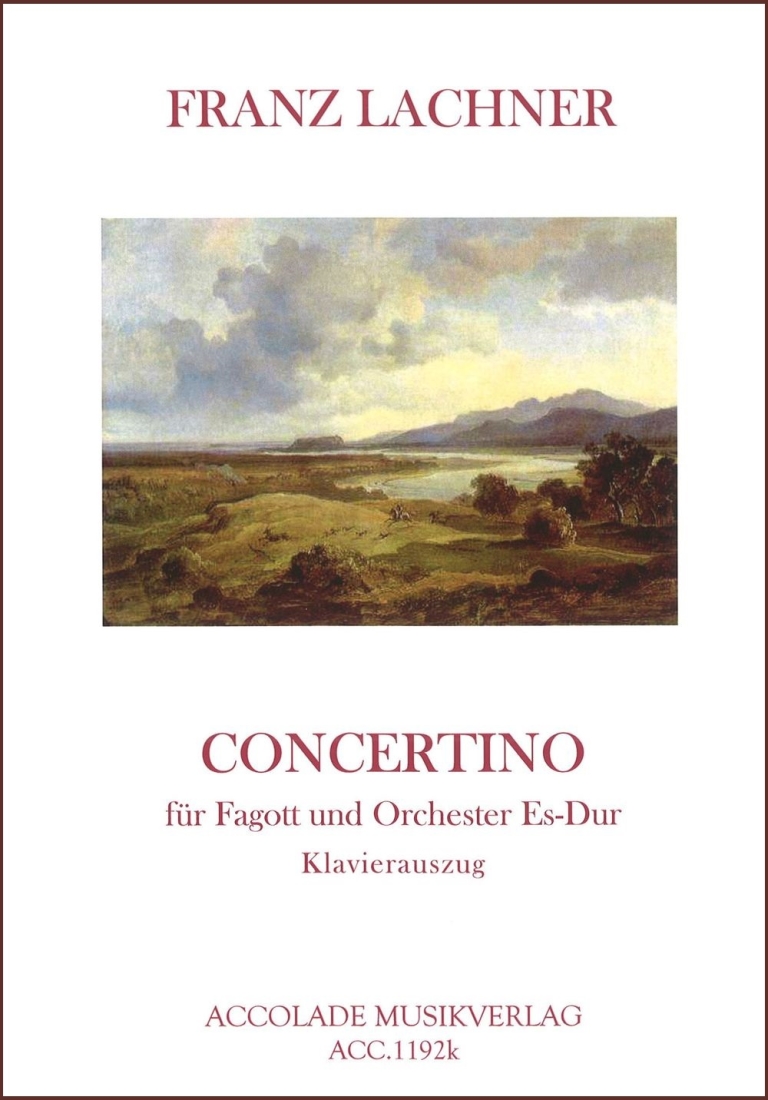 Concertino in E-flat Major op. 23 - Lachner/Koenigsbeck - Bassoon/Piano - Book