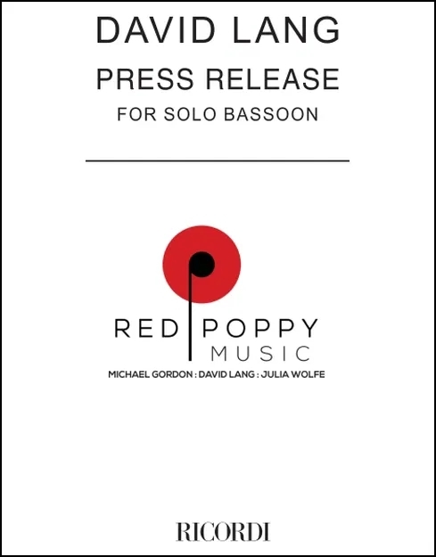 Press Release - Lang - Solo Bassoon