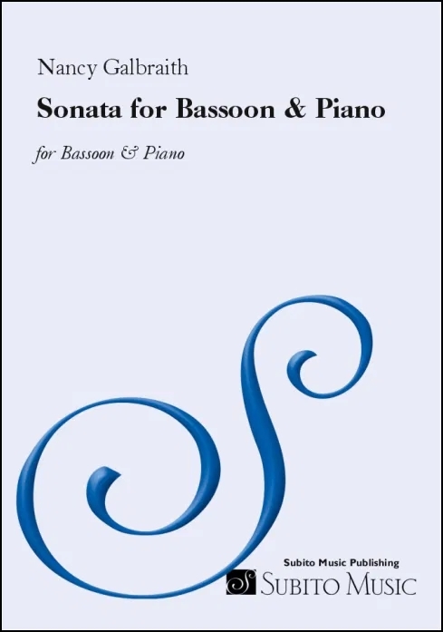 Sonata  for bassoon & piano - Galbraith - Bassoon/Piano - Book