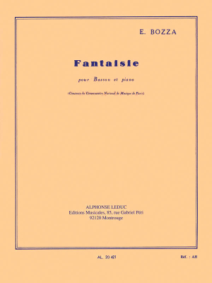 Alphonse Leduc - Fantaisie - Bozza - Bassoon/Piano - Book