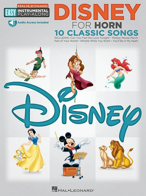 Disney For Horn-Easy Instrumental Play-Along - Book/On-line Audio Tracks