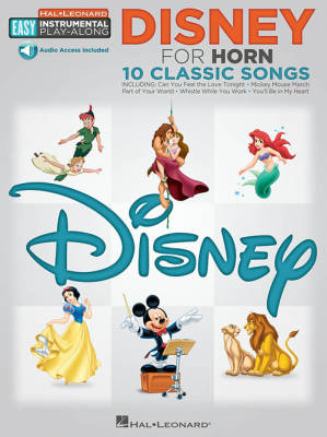 Disney For Horn-Easy Instrumental Play-Along - Book/On-line Audio Tracks