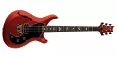 PRS Guitars - S2 Vela Semi-Hollow Satin Electric Guitar with Gigbag - Red Apple Metallic