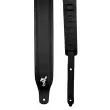 Bass Guitar Leather Strap - Black