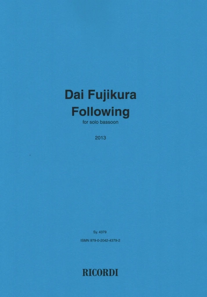 Following - Fujikura - Bassoon - Book
