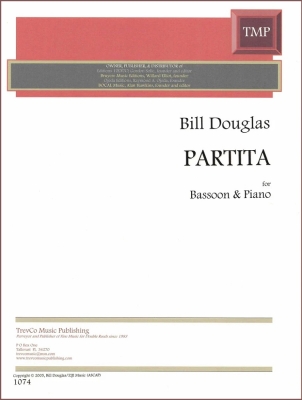 Trevco Music - Partita - Douglas - Bassoon/Piano - Book