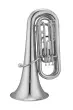 Jupiter - JTU705S Student 3\/4 Tuba - Silver-Plated