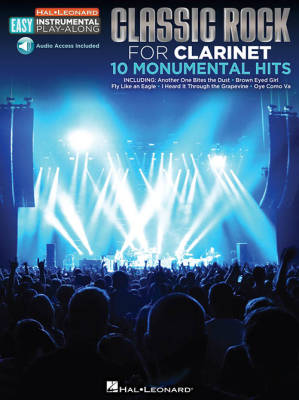 Hal Leonard - Classic Rock For Clarinet-Easy Instrumental Play-Along - Book/On-line Audio Tracks