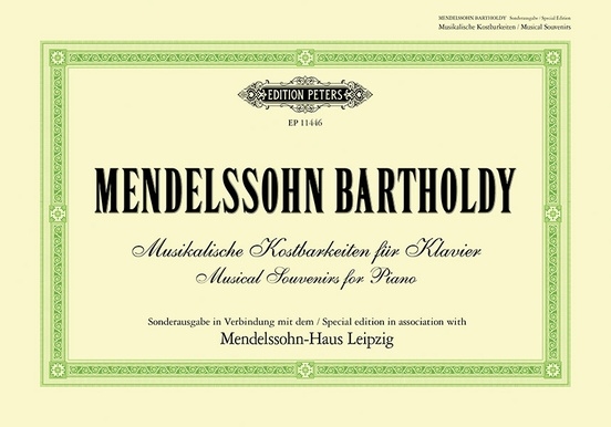 Mendelssohn-Bartholdy: Musical Souvenirs for Piano - Mendelssohn - Piano - Book