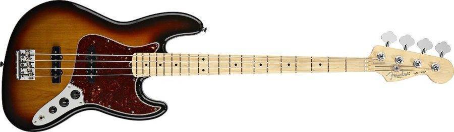 American Standard Jazz Bass - Maple Neck in 3 Tone Sunburst