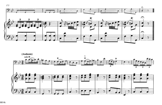 Concerto in c minor, F8, #14, RV480 - Vivaldi/Cramer - Bassoon/Piano - Book