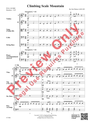 Climbing Scale Mountain - Palmer - String Orchestra - Gr. 1