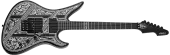 Schecter - Avenger FR Przym Palladium Electric Guitar - Gloss Black