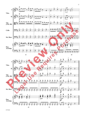 Strings of Fire - Bernotas - String Orchestra - Gr. 1.5