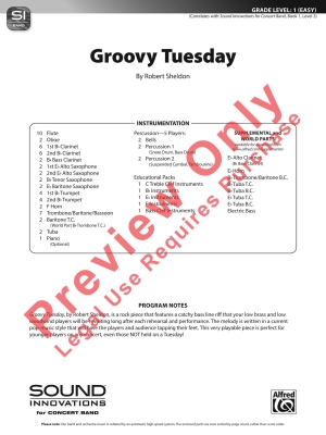 Groovy Tuesday - Sheldon - Concert Band - Gr. 1