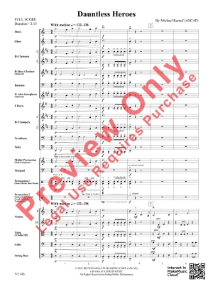 Dauntless Heroes - Kamuf - Full Orchestra - Gr. 1.5