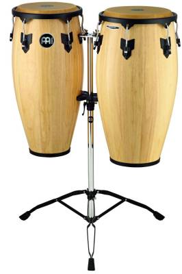 Headliner Wood Congas 11 & 12 inch with Stand, Natural