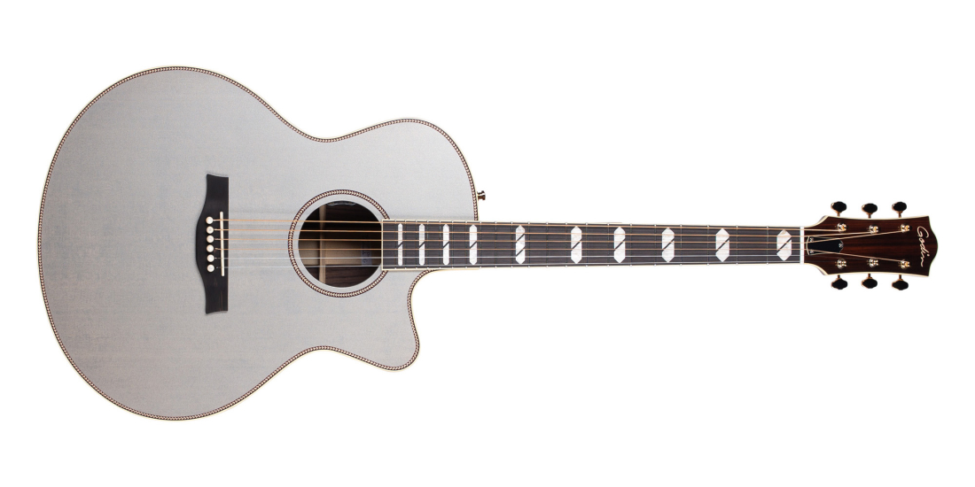 Connaisseur Mini-Jumbo Rosewood Acoustic Guitar - Satin Gray